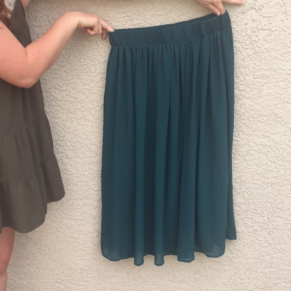 Teal maxi skirt